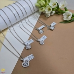 Dây chuyền vàng trắng (mã DCVT 825)